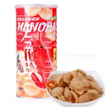 泰国玛努拉香酥虾味木薯片100g/罐（纤薄香脆）