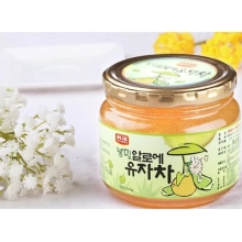 韩福蜂蜜柚子茶果肉饮品580g