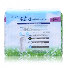 韩国进口 KleanNara可绿纳乐 “纯棉美人”系列卫生巾日用18片21(纯棉)