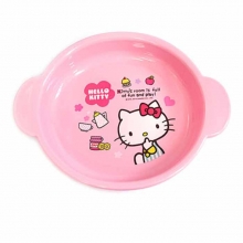 韩国进口 Hello Kitty密胺双耳盘 LKT442