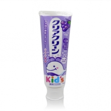 日本花王防蛀补钙护齿木糖醇儿童牙膏葡萄味70g（安全可吞咽）