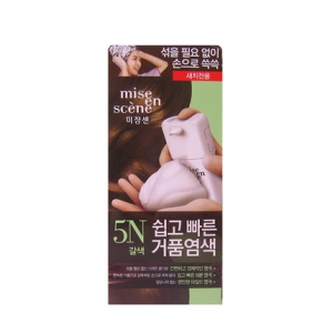 韩国爱茉莉染发剂N5褐色80ml（持久自然温和不刺激
