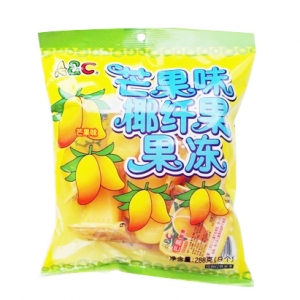 台湾进口ABC优格综合芒果味椰果肉果粒果冻布丁288g