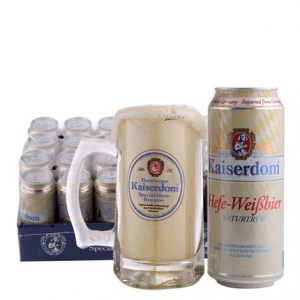 进口啤酒 德国啤酒kaiserdom 凯撒白啤酒500ML