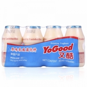 YoGood又酷原味乳酸菌饮料85ml*12排