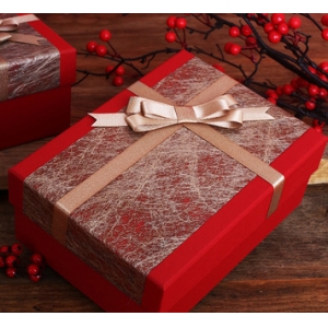 网红至美丝艺单独盒子（ 21*15*8）红色礼品盒创意送礼礼物盒