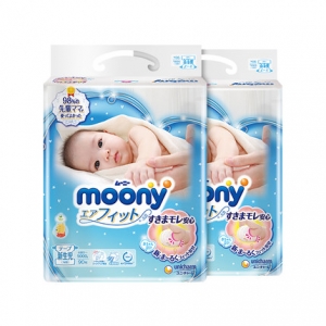 日本尤妮佳moony纸尿裤NB90