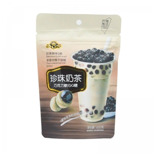 台湾好祺珍珠奶茶巧克力软心Q糖原味62g
