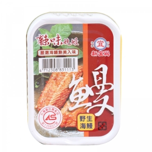 中国台湾新宜兴辣味烧鳗罐头100g