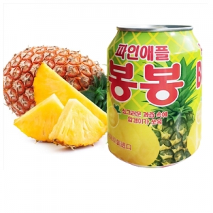 韩国海太菠萝果肉果汁饮料238ml