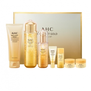 AHC黄金蜗牛玻尿酸水精华洗面奶7件套装黄金套装