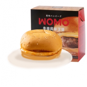 OQK/WOMO牛排风味汉堡128g